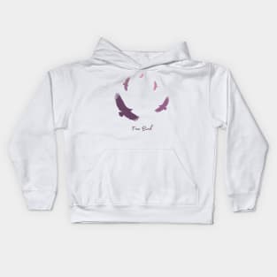 Soaring Eagle free bird Kids Hoodie